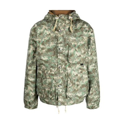 TNF Green Camo Print Zip-Up Hoodie Jacket NF0A7URVIAQ1