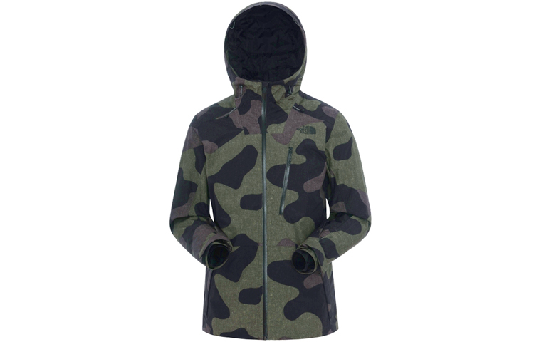 TNF Green Camo Windproof Waterproof Insulated Jacket NF0A3LZL-FN6
