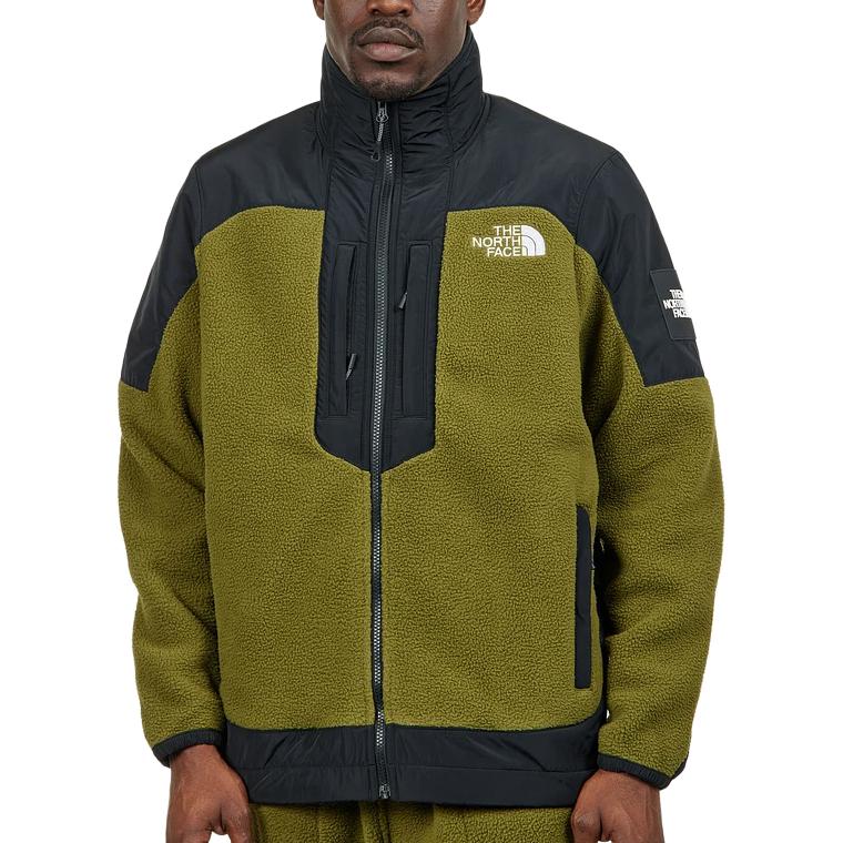 TNF Green Color-Block Zip-Up Jacket NF0A87AW-PIB