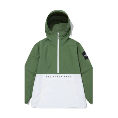 TNF Green Colorblock Half-Zip Hooded Jacket NA3BN11L