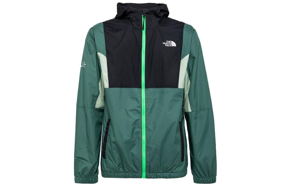TNF Green Colorblock Hooded Zip-Up Jacket NF0A855K-OTH