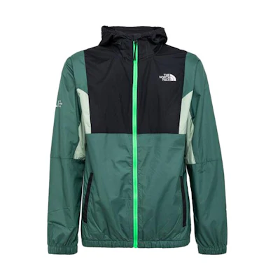 TNF Green Colorblock Hooded Zip-Up Jacket NF0A855K-OTH