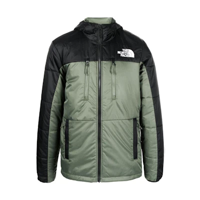 TNF Green Colorblock Logo Embroidered Zip Hoodie Jacket NF0A7WZX-NYC