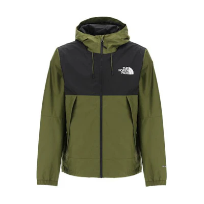 TNF Green Colorblock Logo Print Zip-Up Hoodie Jacket NF0A5IG2-PIB