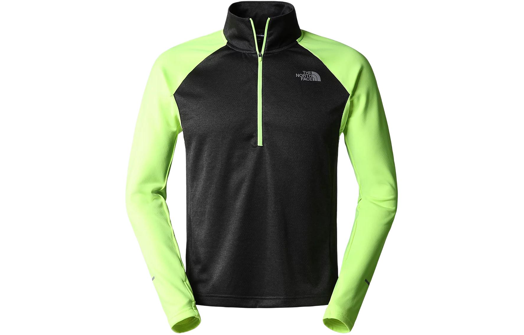 TNF Green Colorblock Logo Pullover Sweatshirt NF0A7SXP-HOF