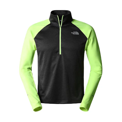 TNF Green Colorblock Logo Pullover Sweatshirt NF0A7SXP-HOF