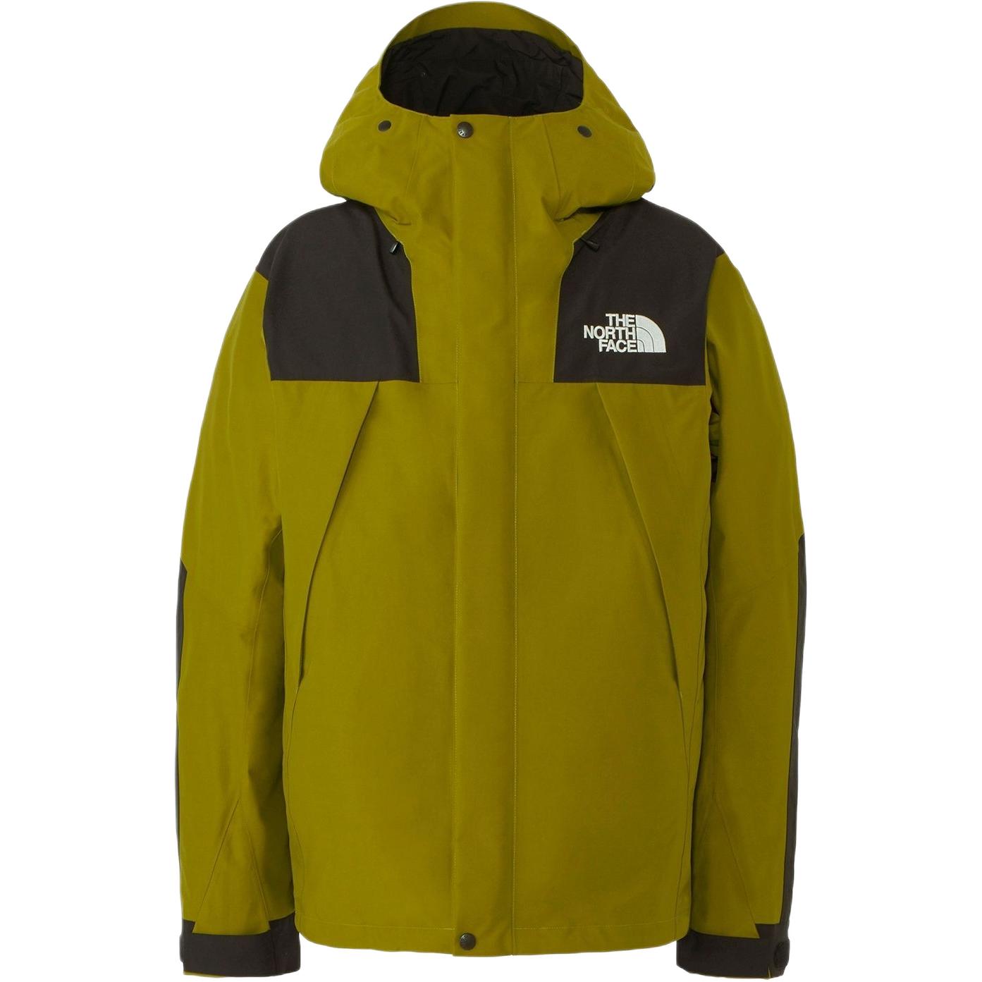 TNF Green Colorblock Logo Zip Hoodie Jacket for Men NP61800-SM服装