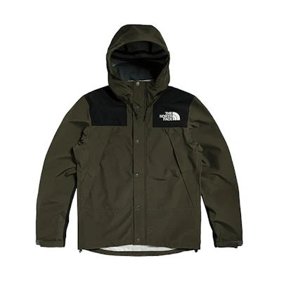TNF Green Colorblock Waterproof Hooded Jacket NF0A5AZV-21L