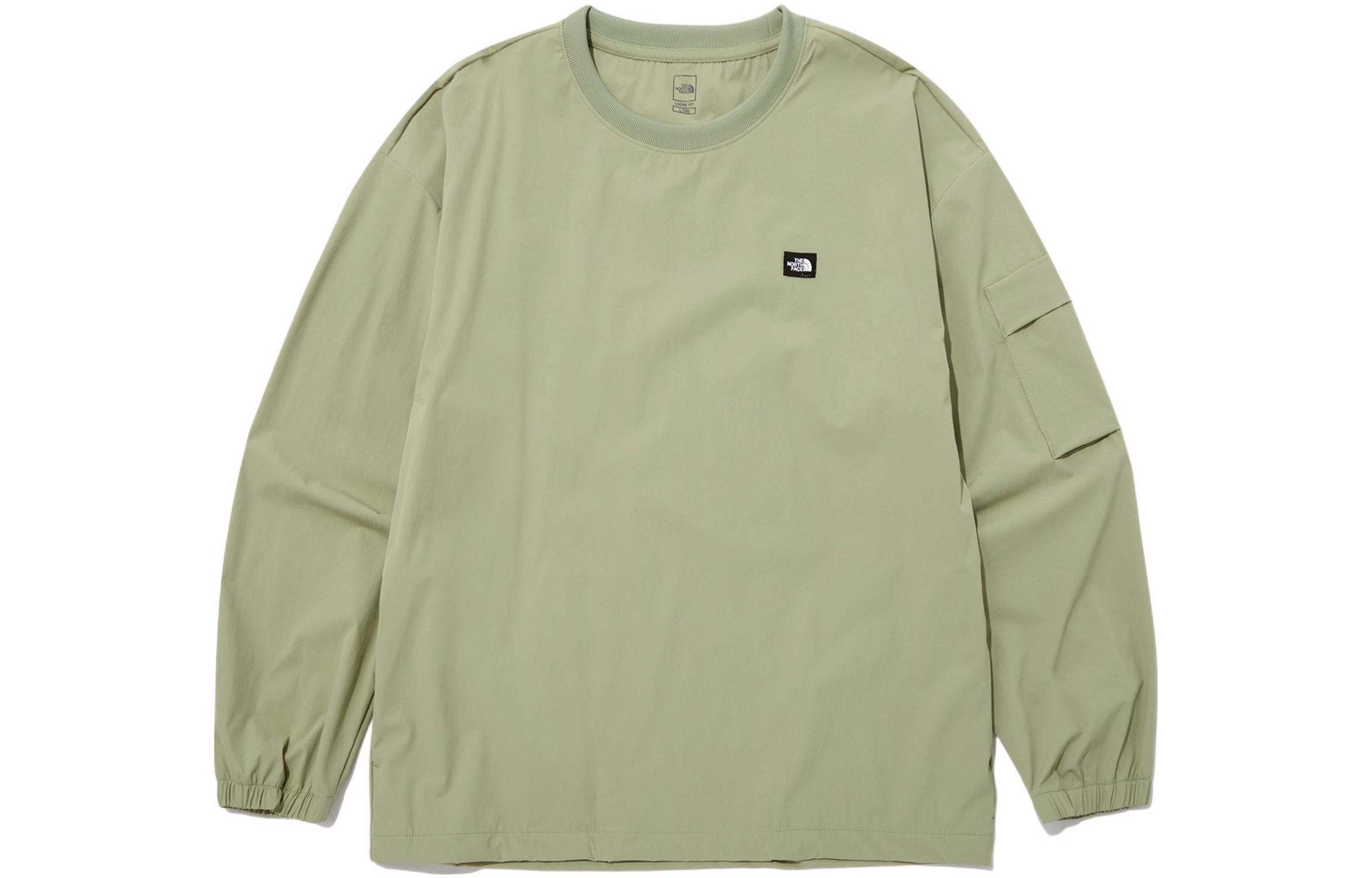 TNF Green Crewneck Sweatshirt with Logo Print NM5MP15B
