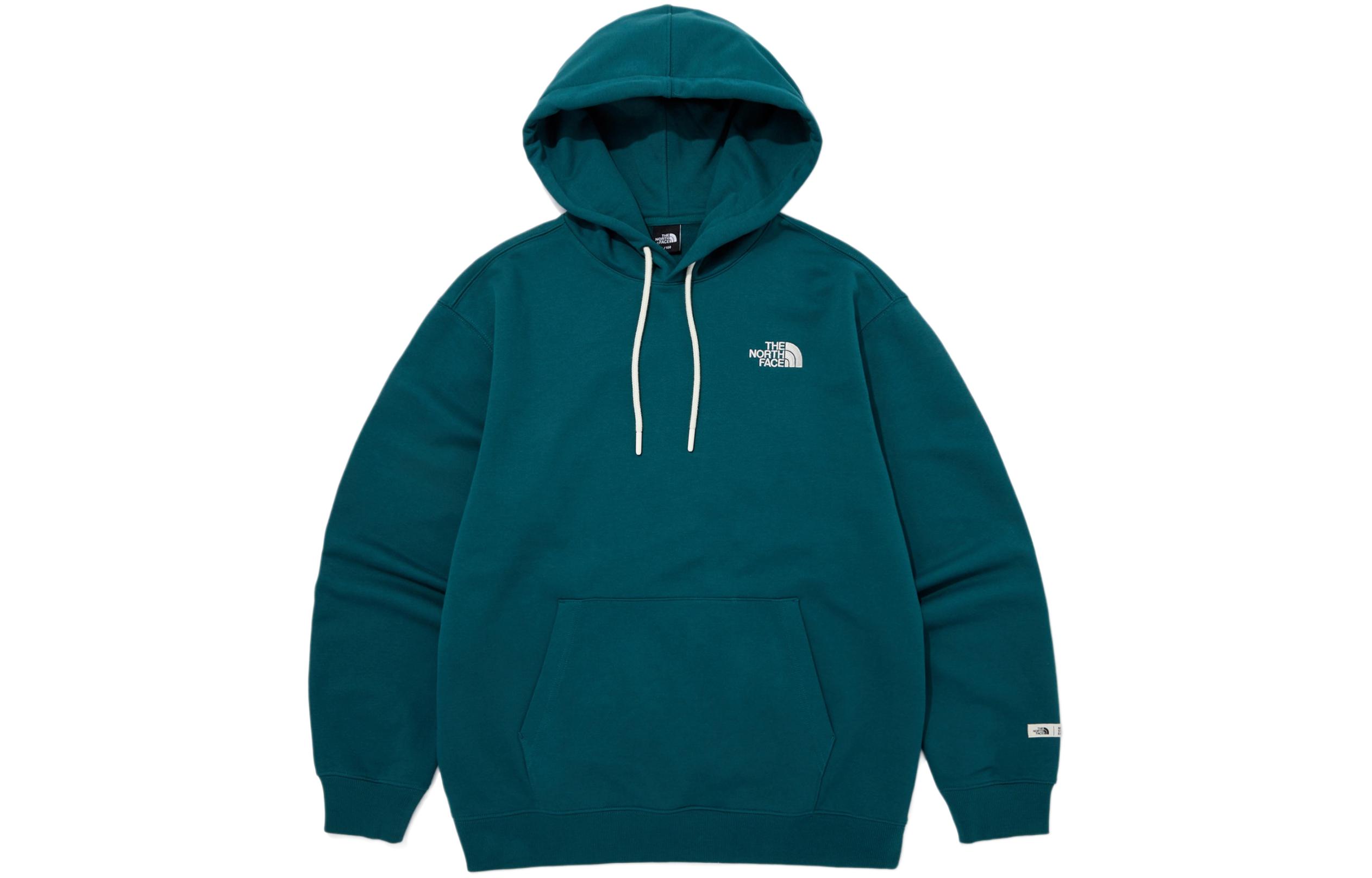 TNF Green Embroidered Logo Hoodie Pullover Sweatshirt NM5PQ00C