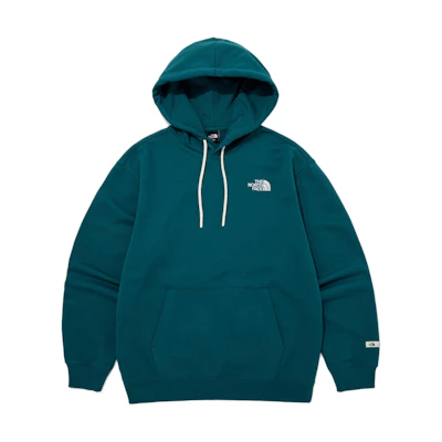 TNF Green Embroidered Logo Hoodie Pullover Sweatshirt NM5PQ00C