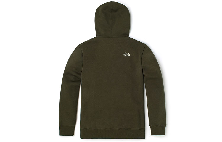 TNF Green Fleece Logo Hoodie Unisex Winter Pullover NF0A7W8K-21L 圖 3
