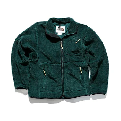 TNF Green Full-Zip Solid Color Collared Jacket NF0A7URL-D7V