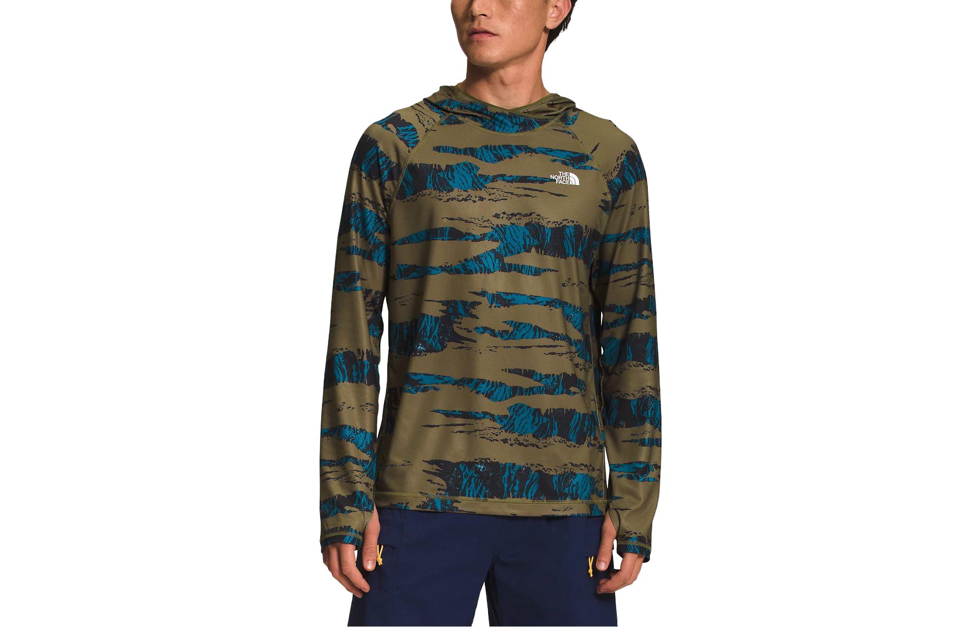 TNF Green Graphic Logo Print Pullover Hoodie NF0A81WY-IPG