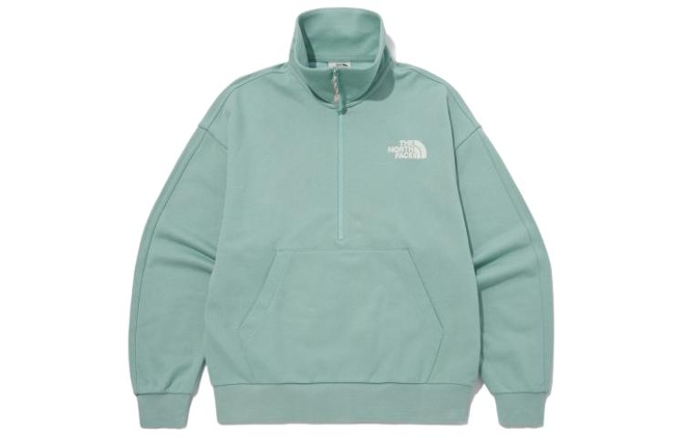 TNF Green Half-Zip Pullover Loose-Fit Sweatshirt NM5MP52L