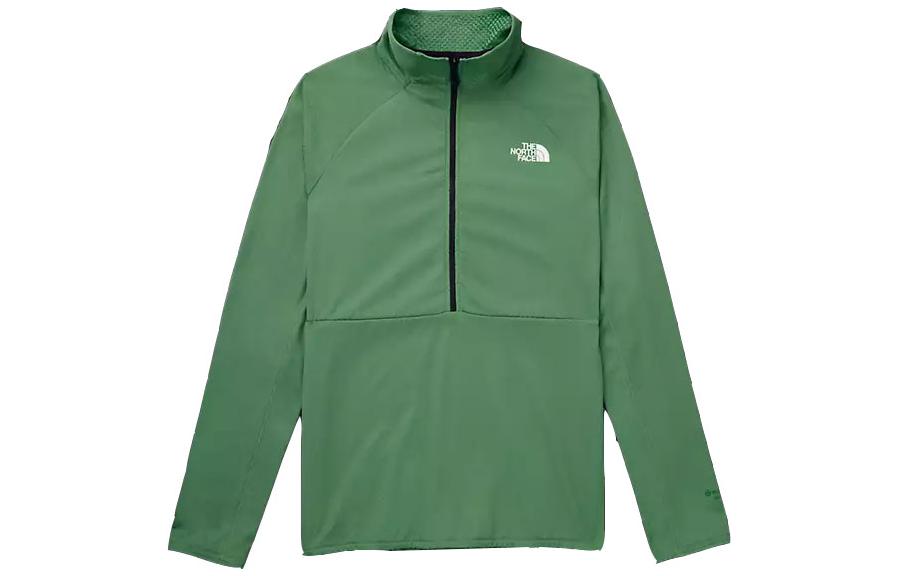 TNF Green Half-Zip Pullover Sweatshirt Long Sleeve NF0A5J8R-N11