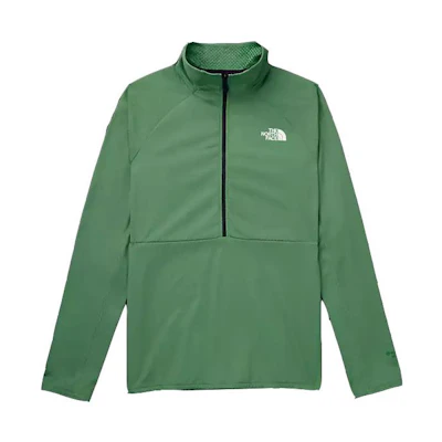 TNF Green Half-Zip Pullover Sweatshirt Long Sleeve NF0A5J8R-N11