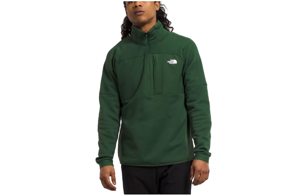 TNF Green Half-Zip Relaxed Fit Long-Sleeve Sweatshirt NF0A84H9-I0P