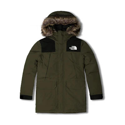 TNF Green Hooded Down Parka Winter Jacket NF0A5B19-21L