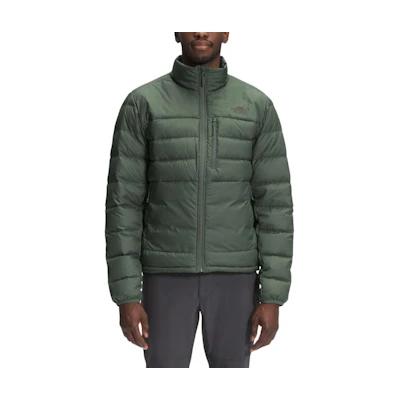 TNF Green Hooded Windproof Down Jacket NF0A4R26-NYC