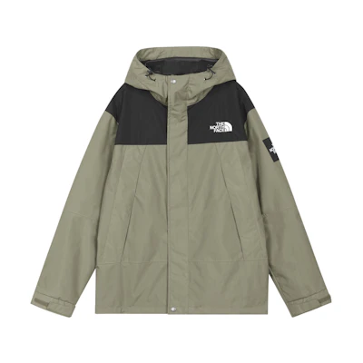 TNF Green Logo Embroidered Colorblock Hooded Zip Jacket NI3BN51K