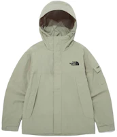 The North Face Green Logo Embroidered Hooded Loose-Fit Jacket with Pockets NJ3BQ00C The North Face Green Logo Embroidered Hooded Loose-Fit Jacket with Pockets NJ3BQ00C
