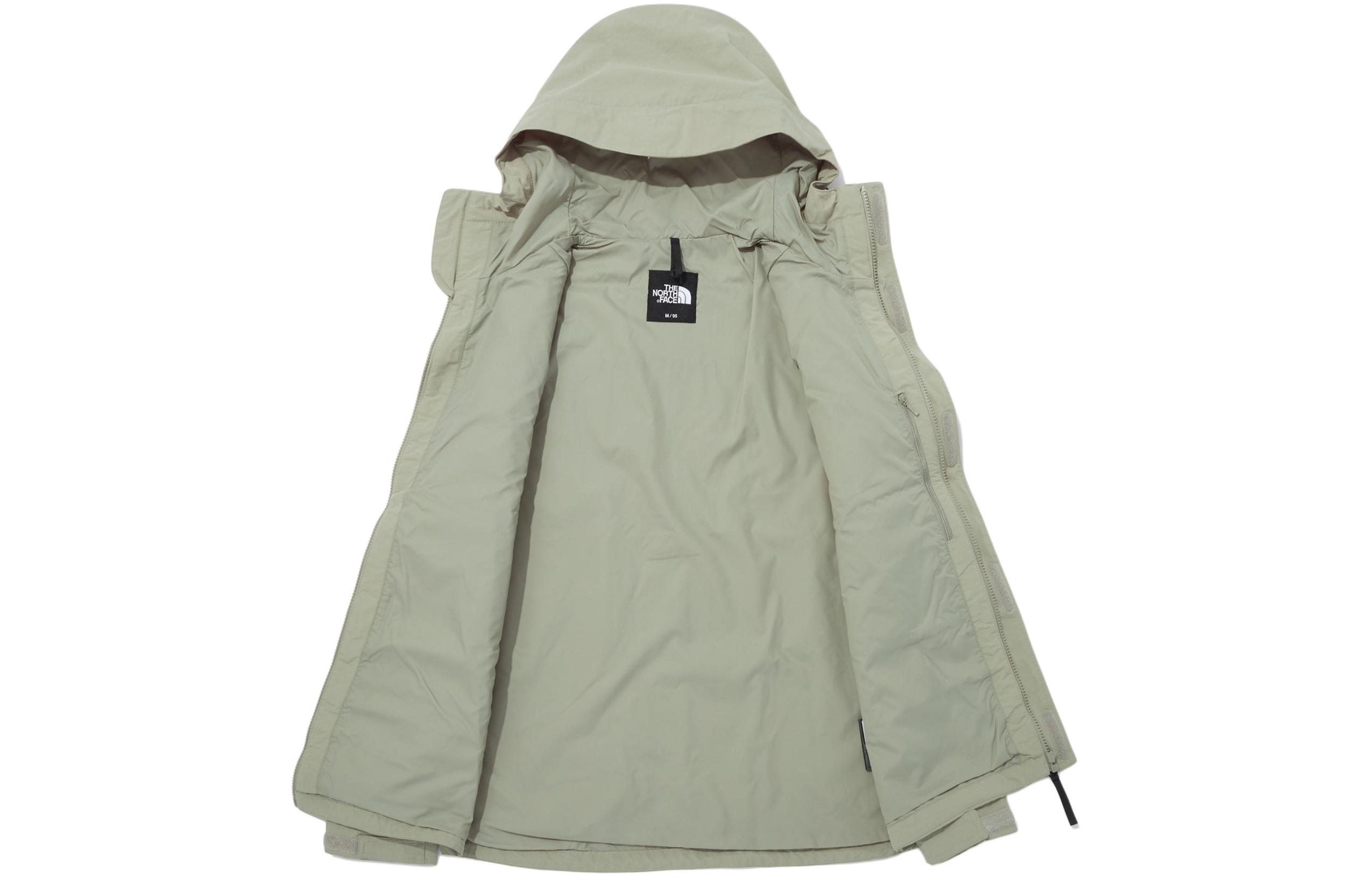 Lookbook The North Face Jaket Hoodie Longgar Saku Bordir Logo Hijau NJ3BQ00C