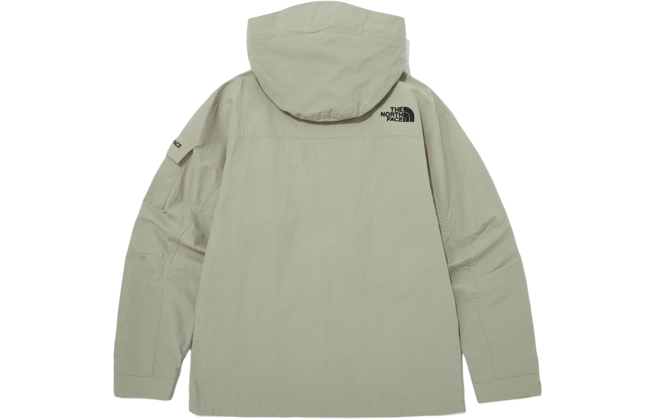 Shop The North Face Jaket Hoodie Longgar Saku Bordir Logo Hijau NJ3BQ00C