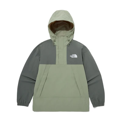 TNF Green Logo Embroidered Patchwork Hoodie Jacket Long Sleeve NA3BQ05B