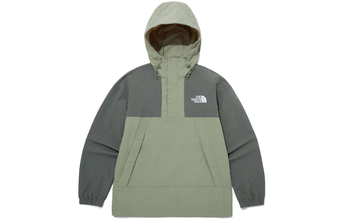 TNF Green Logo Embroidered Patchwork Hoodie Jacket Long Sleeve NA3BQ05B 圖 2