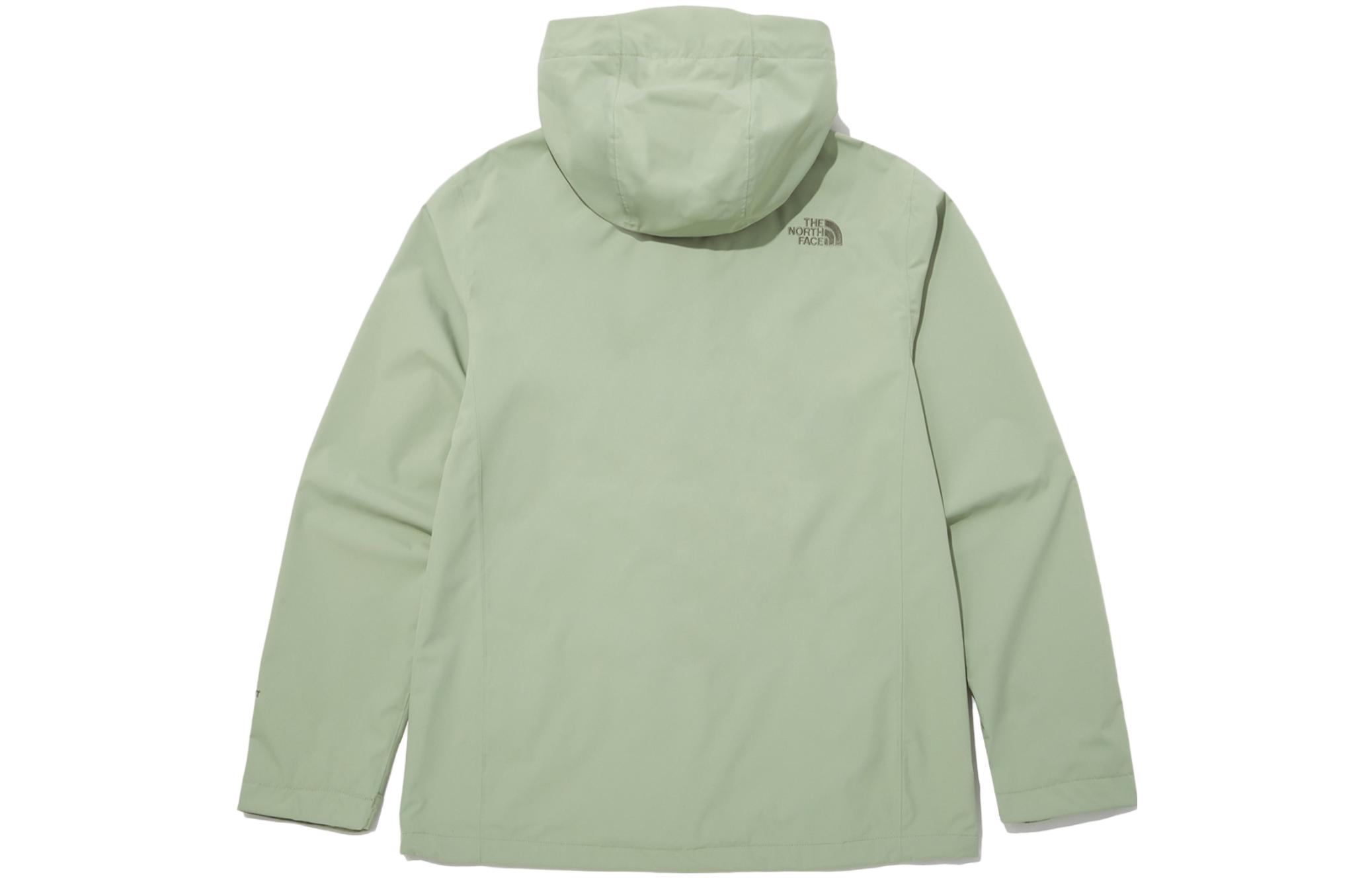 TNF Green Logo Embroidered Windproof Waterproof Hooded Jacket NJ2HP00C 圖 3