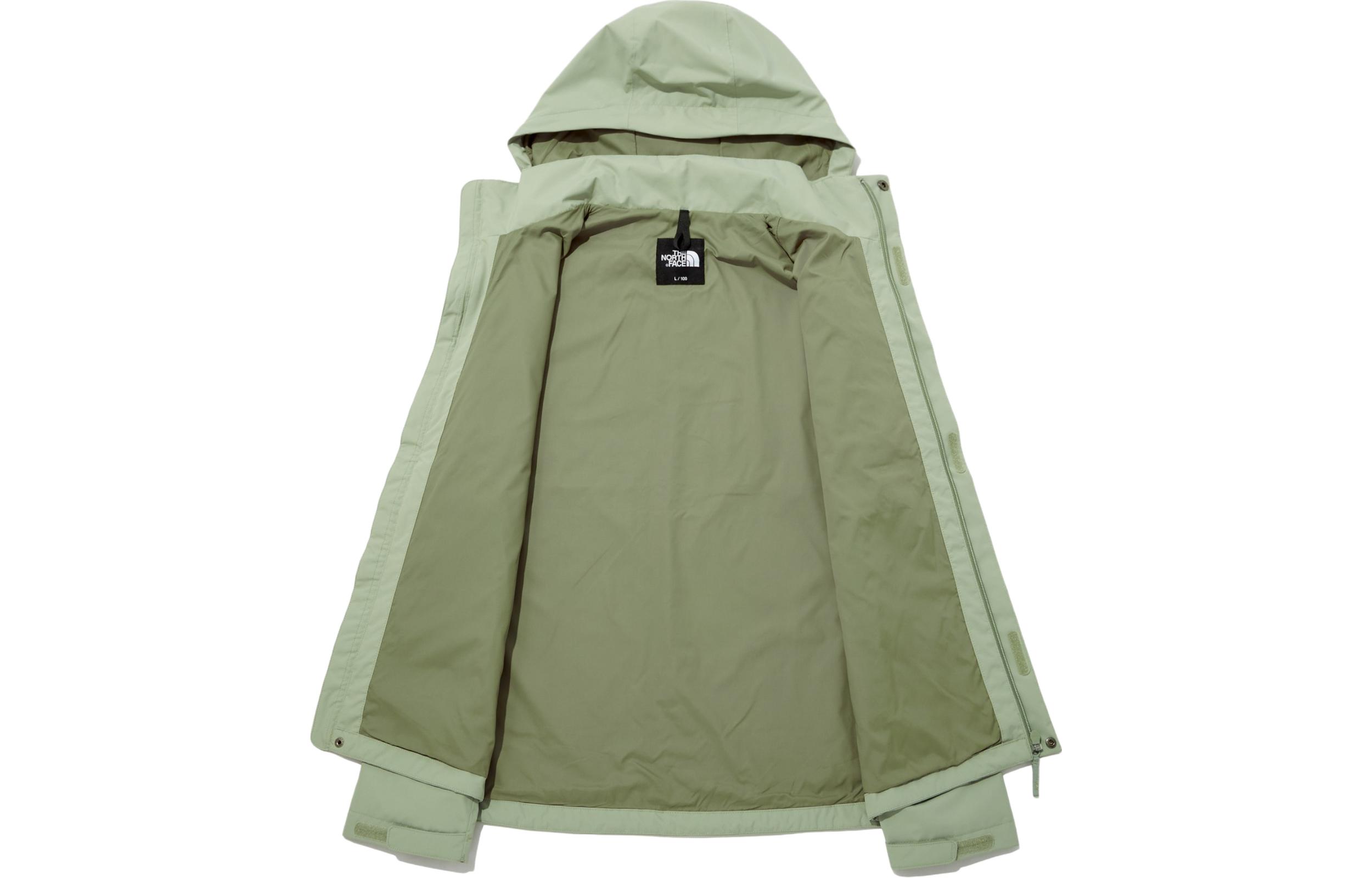 TNF Green Logo Embroidered Windproof Waterproof Hooded Jacket NJ2HP00C 圖 4