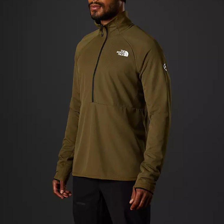 TNF Green Logo Half-Zip Pullover Sweatshirt NF0A5J8R-37U 圖 5