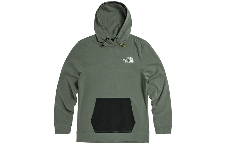 TNF Green Logo Patchwork Colorblock Loose Sweatshirt NF0A5317-V38