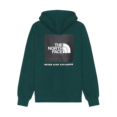 TNF Green Logo Print Back Letter Hoodie Casual Sportswear NF0A7UNS-EK2