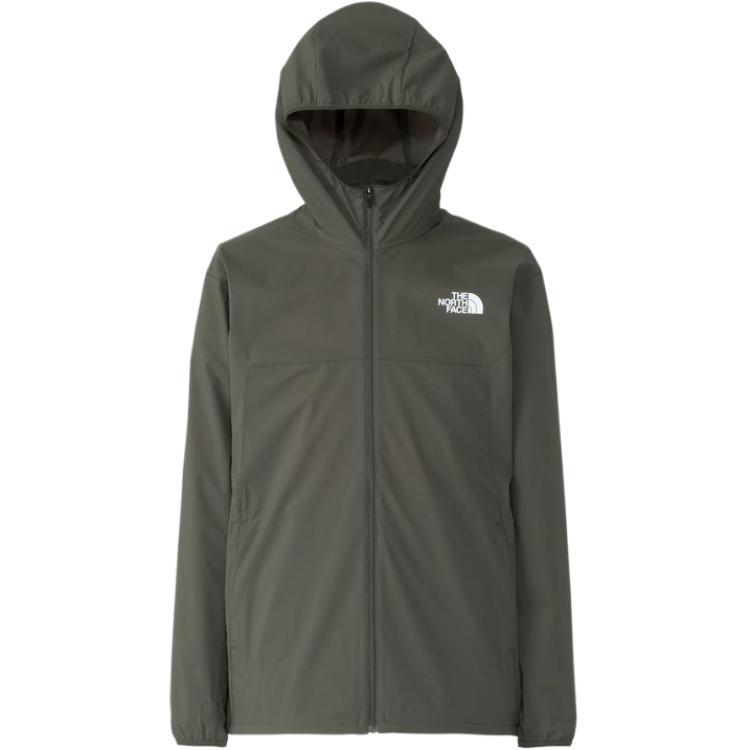 TNF Green Logo Print Full-Zip Hooded Jacket NP72385N-T