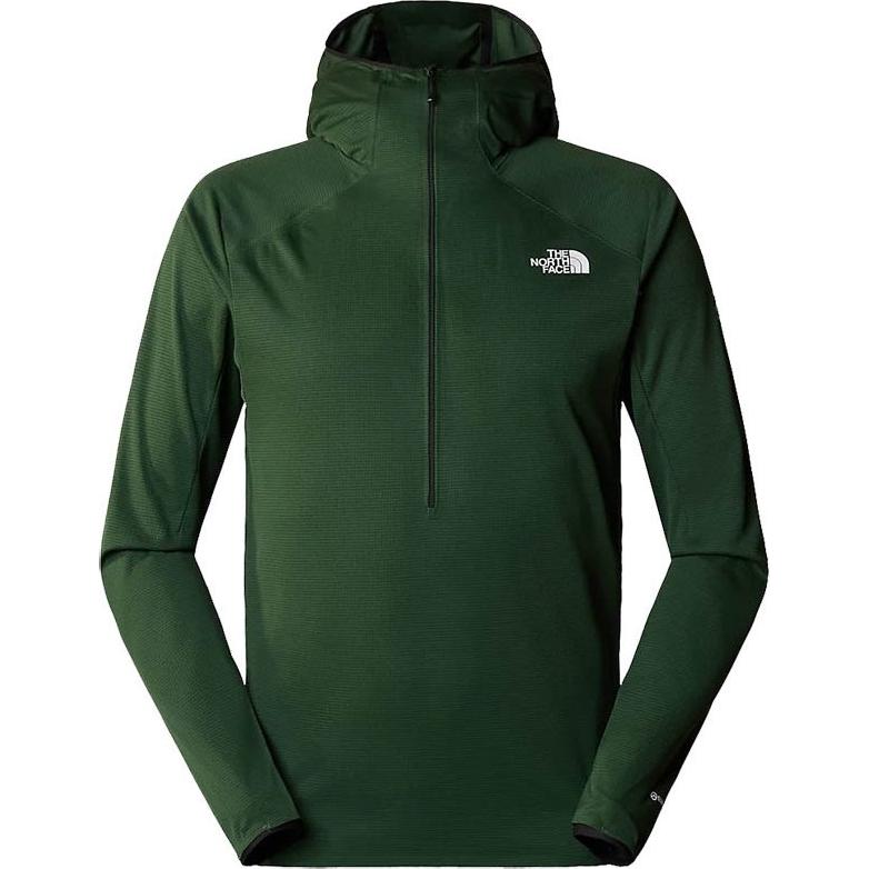 TNF Green Logo Print Hooded Zip Jacket NF0A84PT-I0P