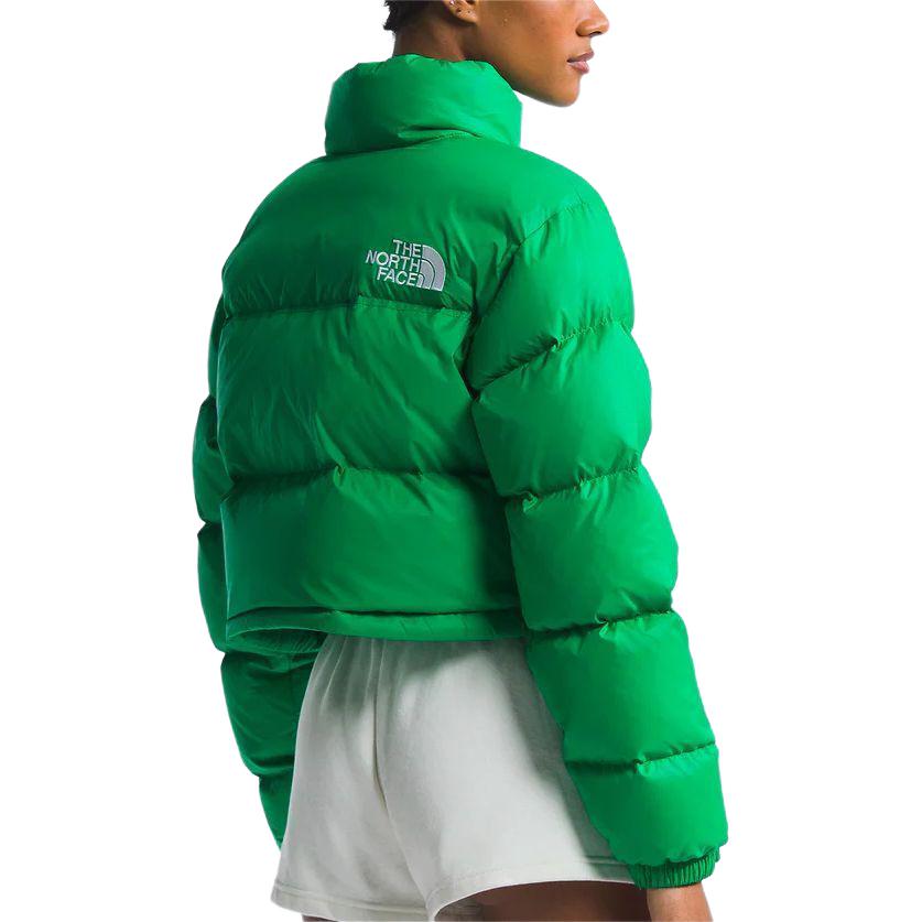 TNF Green Logo Print Short Puffer Jacket Unisex NF0A5GGEPO8 圖 4