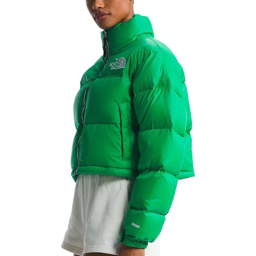 TNF Green Logo Print Short Puffer Jacket Unisex NF0A5GGEPO8 圖 5
