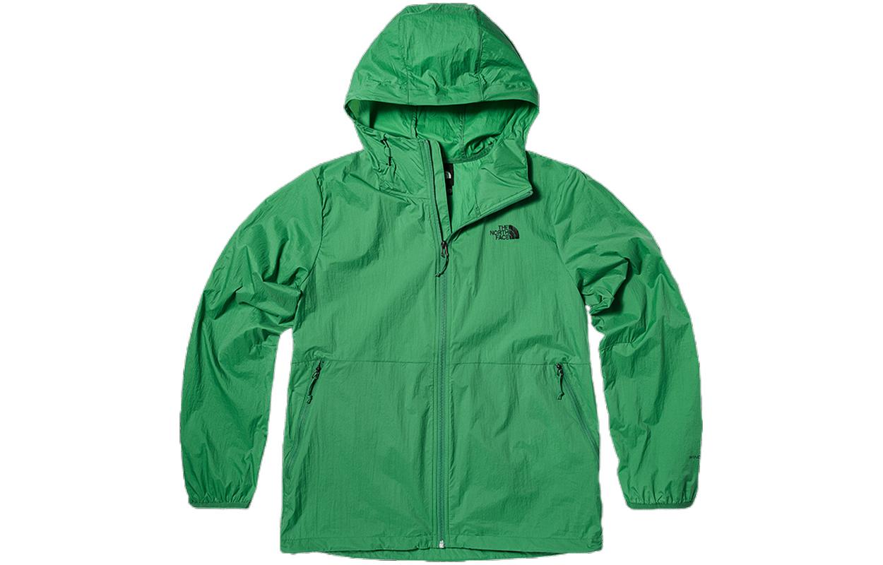 TNF Green Logo Printed Hooded Jacket NF0AFSY-N11