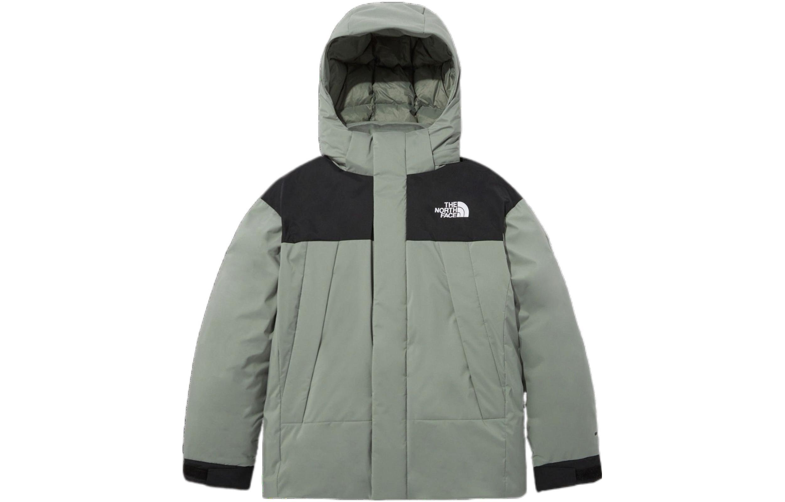 TNF Green Logo Zip-Up Puffer Jacket NJ2DN50D