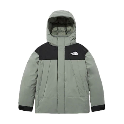 TNF Green Logo Zip-Up Puffer Jacket NJ2DN50D