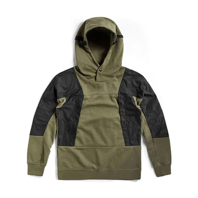 TNF Green Moisture-Wicking Knit Hooded Sweatshirt NF0A49CI-7D6