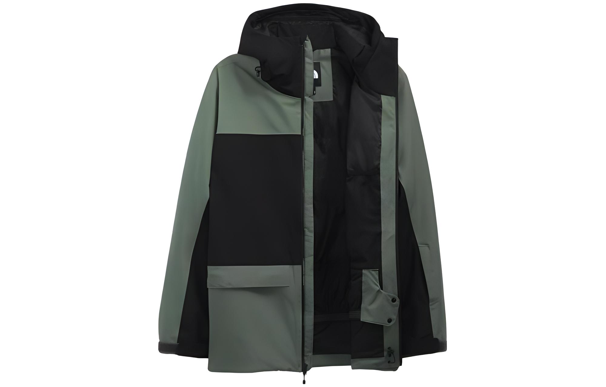 TNF Green Outdoor Hooded Zip Jacket NF0A4QWX