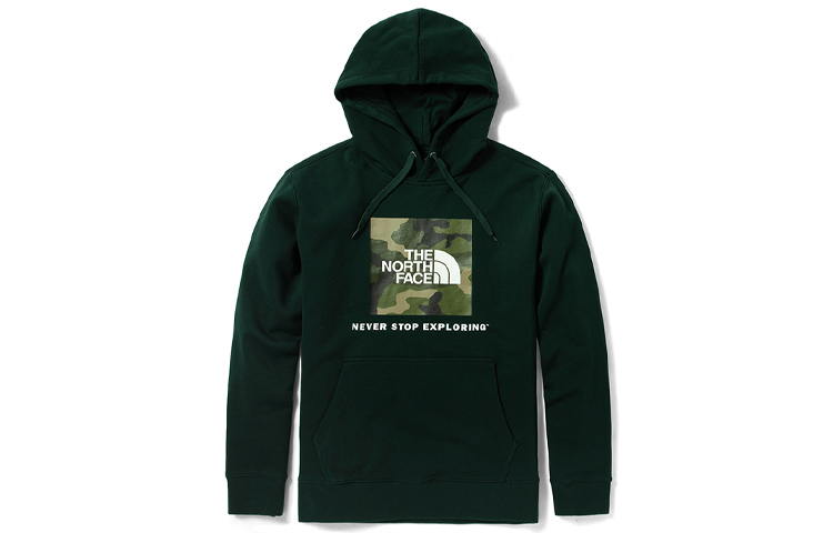 TNF Green Pullover Hoodie Outdoor Sports Unisex NF0A5JVL-HDB