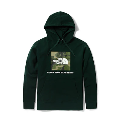 TNF Green Pullover Hoodie Outdoor Sports Unisex NF0A5JVL-HDB