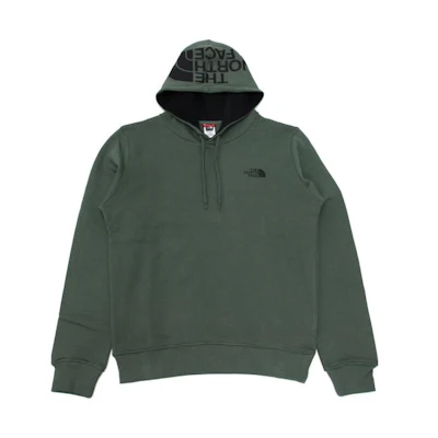 TNF Green Pullover Hoodie with Letter Print NF0A2TUV-NYC