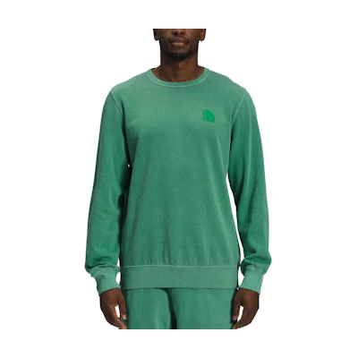 TNF Green Pullover Sweatshirt with Logo Print NF0A7UNX-N11