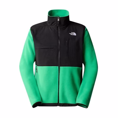 TNF Green Retro Zip-Up Logo Jacket with Stand Collar NF0A7UR2-PO8