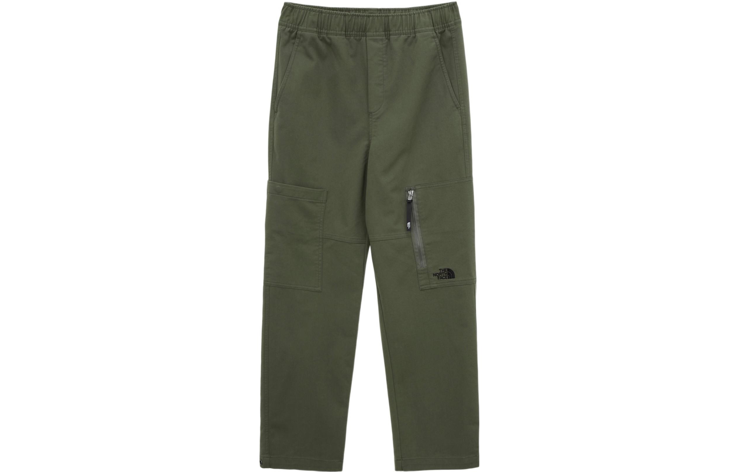 The North Face Green Solid Logo Pocket Straight-Leg Casual Pants NP6NM52K